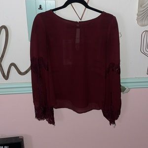 Rue21 Sheer/Lace Blouse